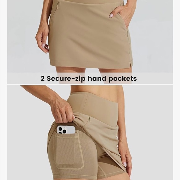 Willit Golf Skirt High Waisted Skort Quick Dry Athletic Pockets size 10 - Picture 3 of 8